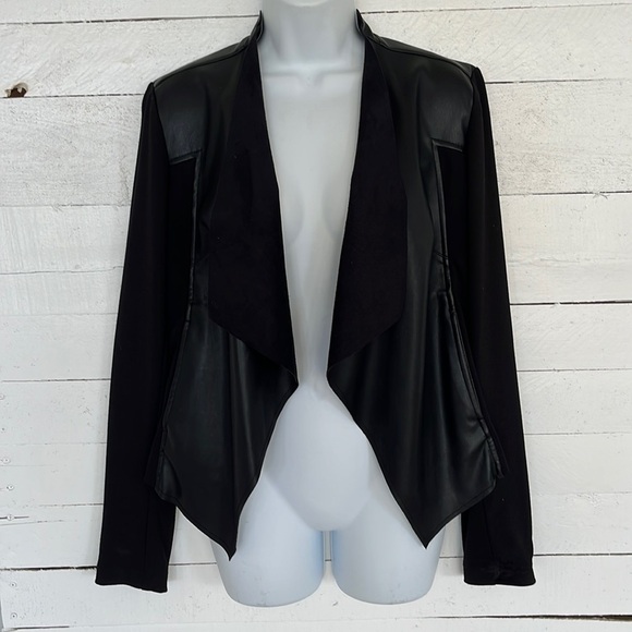Kut From the Kloth Faux Leather Trimmed Jacket Size M - Picture 1 of 7
